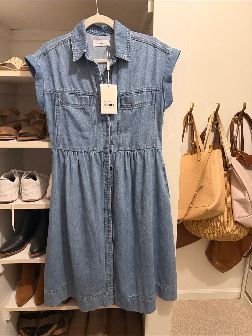 Maye Harper Denim Dress NWT